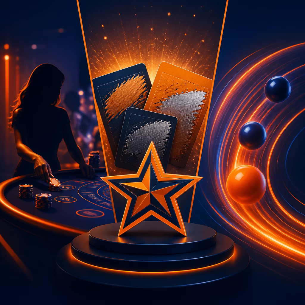 LottoStar live, instant and quick games illustration